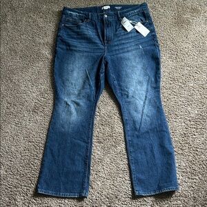 NWT Good American Good Petite Bootcut jeans mid rise size 15